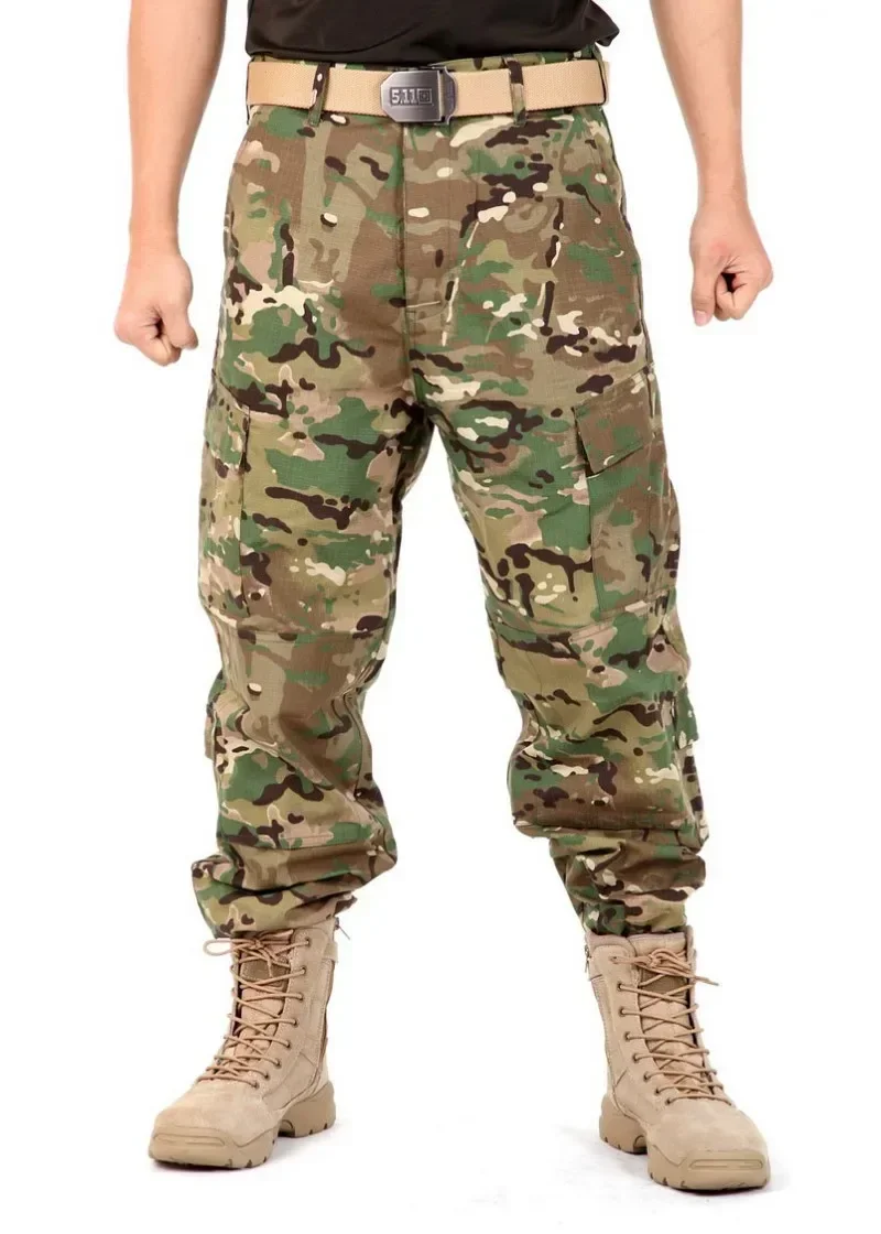 High Quality A-TACS FG ACU CP Black Color Ripstop Pants Hunting Uniform Tactical Desert Camo Hunting Pants BDU Style