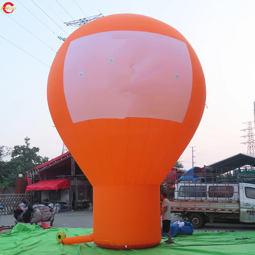 

Free Door Shipping 6mH Orange Color Cheap Inflatable Ground Balloon for Sale