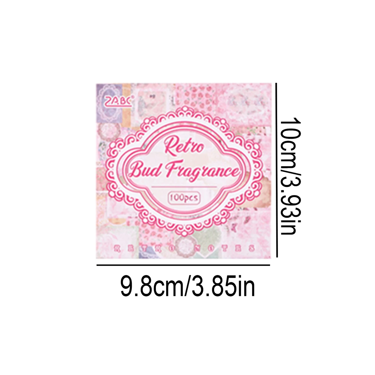 100pcs Vintage Message Frame Pattern Decorative Paper, Different Printed Designs, Tearable Paper, Diy Journal Scrapbook Decorati