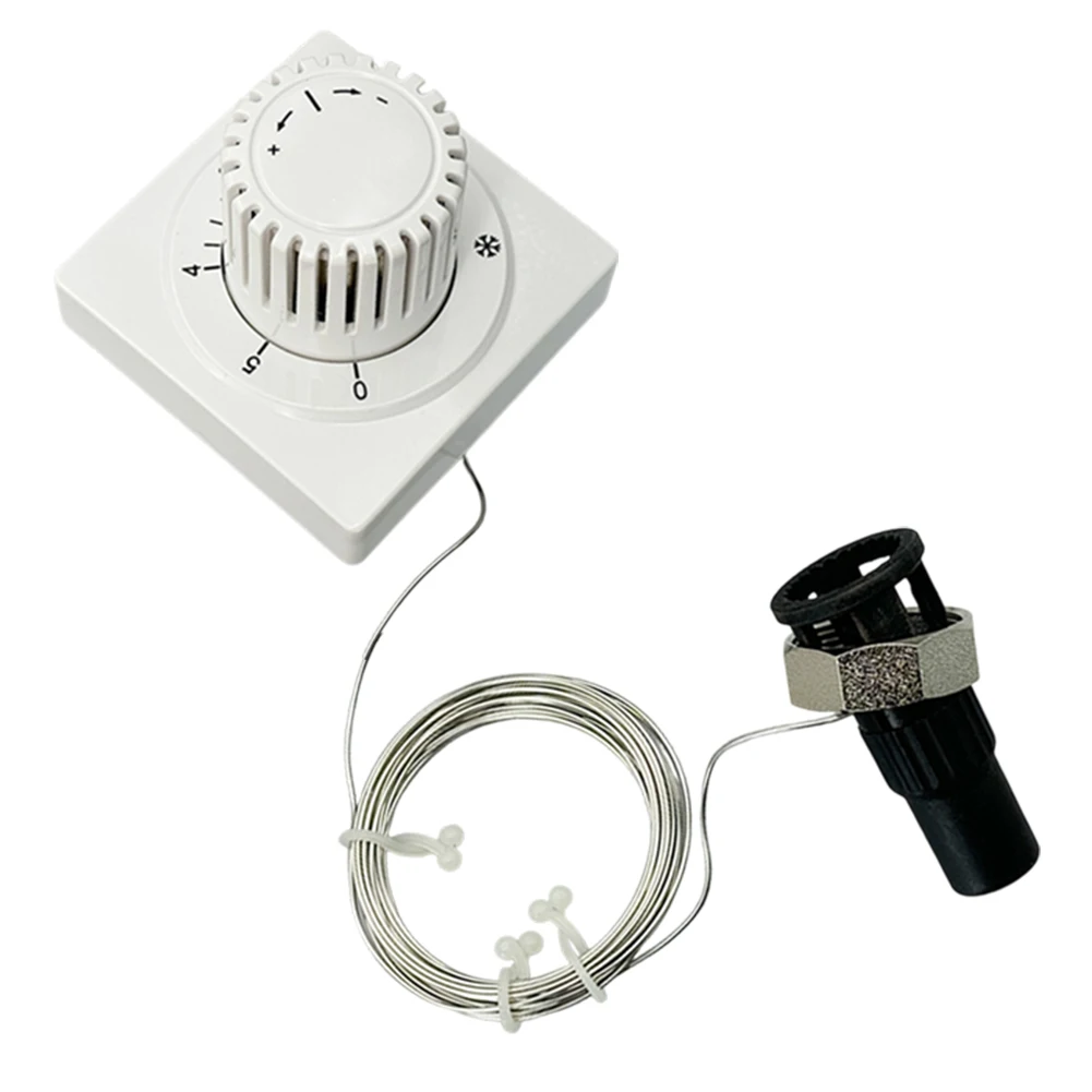 2000 mm capillary tube thermostat head supporting remote location installation and mechanical compatibility with M30x1.5 valves