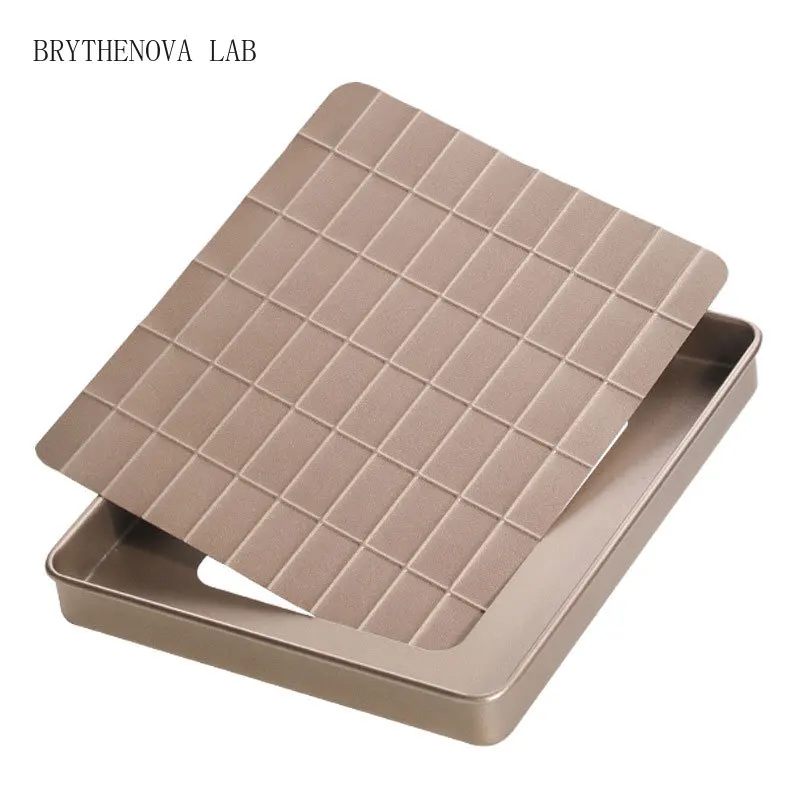 Golden Non Stick Nougat Mould Bread Baking Tray Household Mold Cake Snowflake Crisp Mold Nougat Pastry Plate Baking
