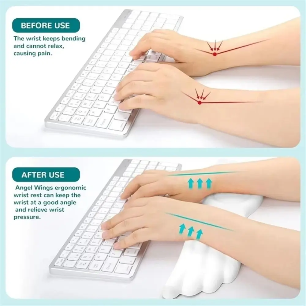 Slow Rebound Mouse Wrist Support Pad Creative Wrist Rest Ergonomic Mouse Cushion Soft Waterproof Wristband Mouse Mat