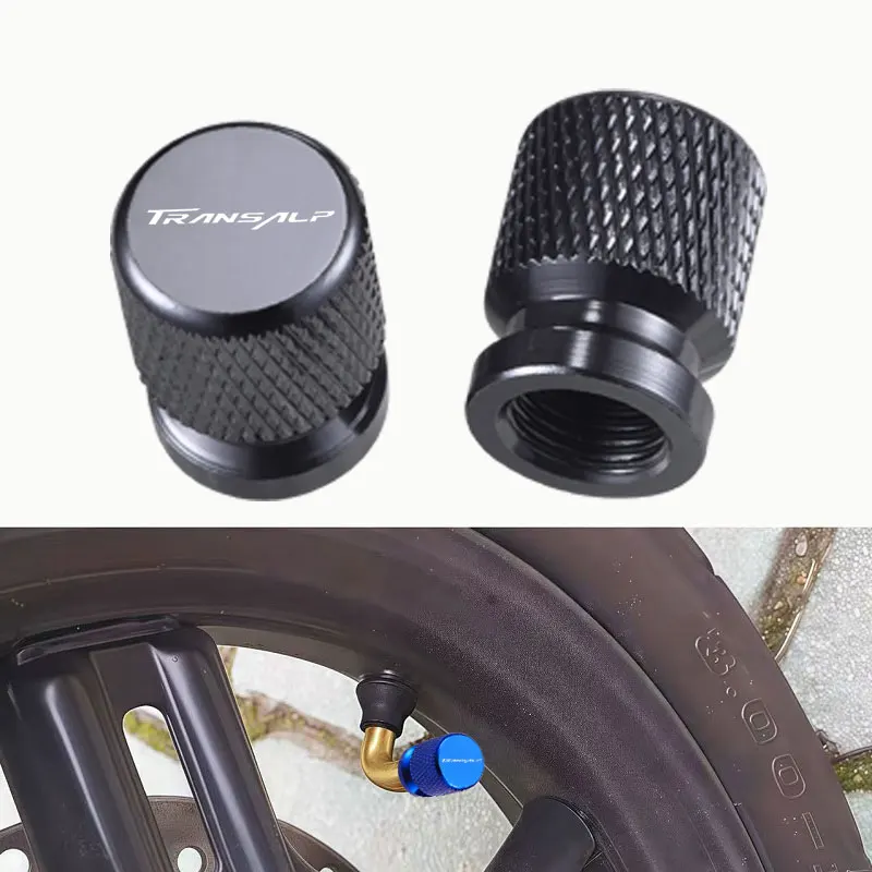2Pcs Motorcycle Accessories Tire Valve Air Port Stem Cover Caps 2026 new For Honda TRANSALP XL600V XL650 XLV 600 650 700