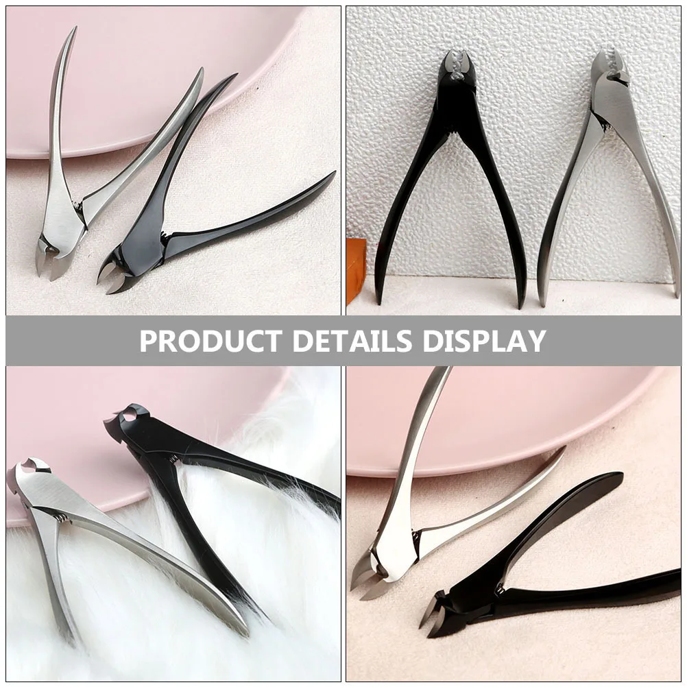 

1Pcs Nail Clippers Ergonomic Comfortable Handle Home Salon Use Thick Nail Ingrown Toenail Trimmer Stainless Steel Manicure