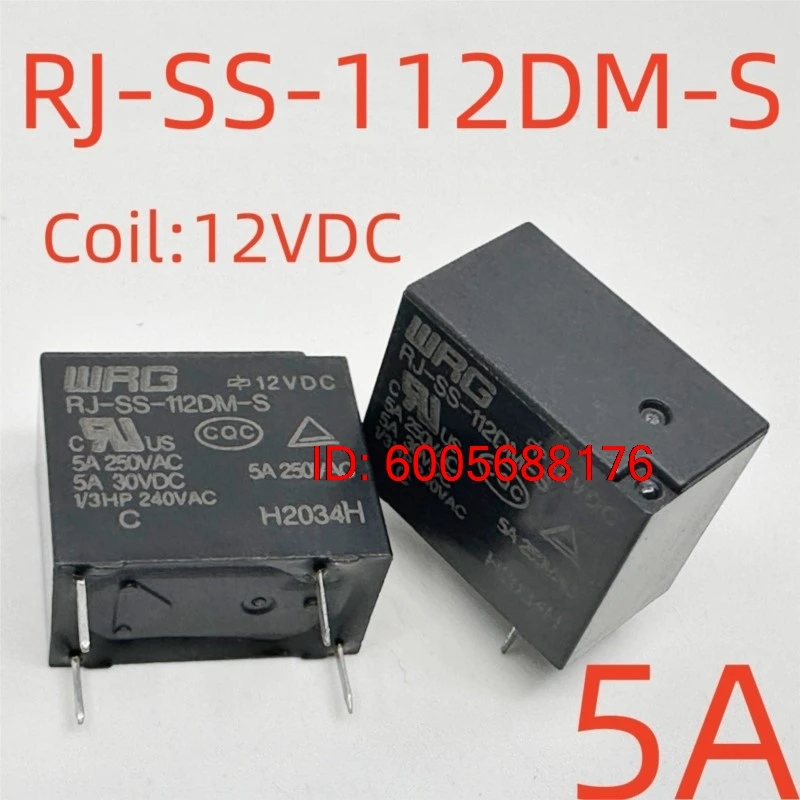 10PCS New RJ-SS-112DM/105DM1/124DM/124DM1/112DM1-S/112LM1 ; (32F-1A-12V/5V/24V-5A/10A) Relay 4pins