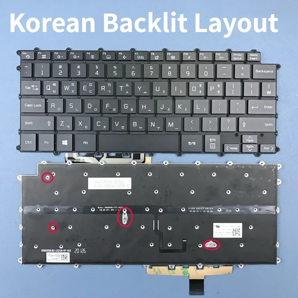 

Korean Backlit Keyboard For LG 14Z90P-K.A54J1 14Z90P-K.AA53A1 14Z90P-G 14Z90P-K 14Z90P-K.AAW5U1 AAB8U1 AAS7U1 AAS8U1 Series