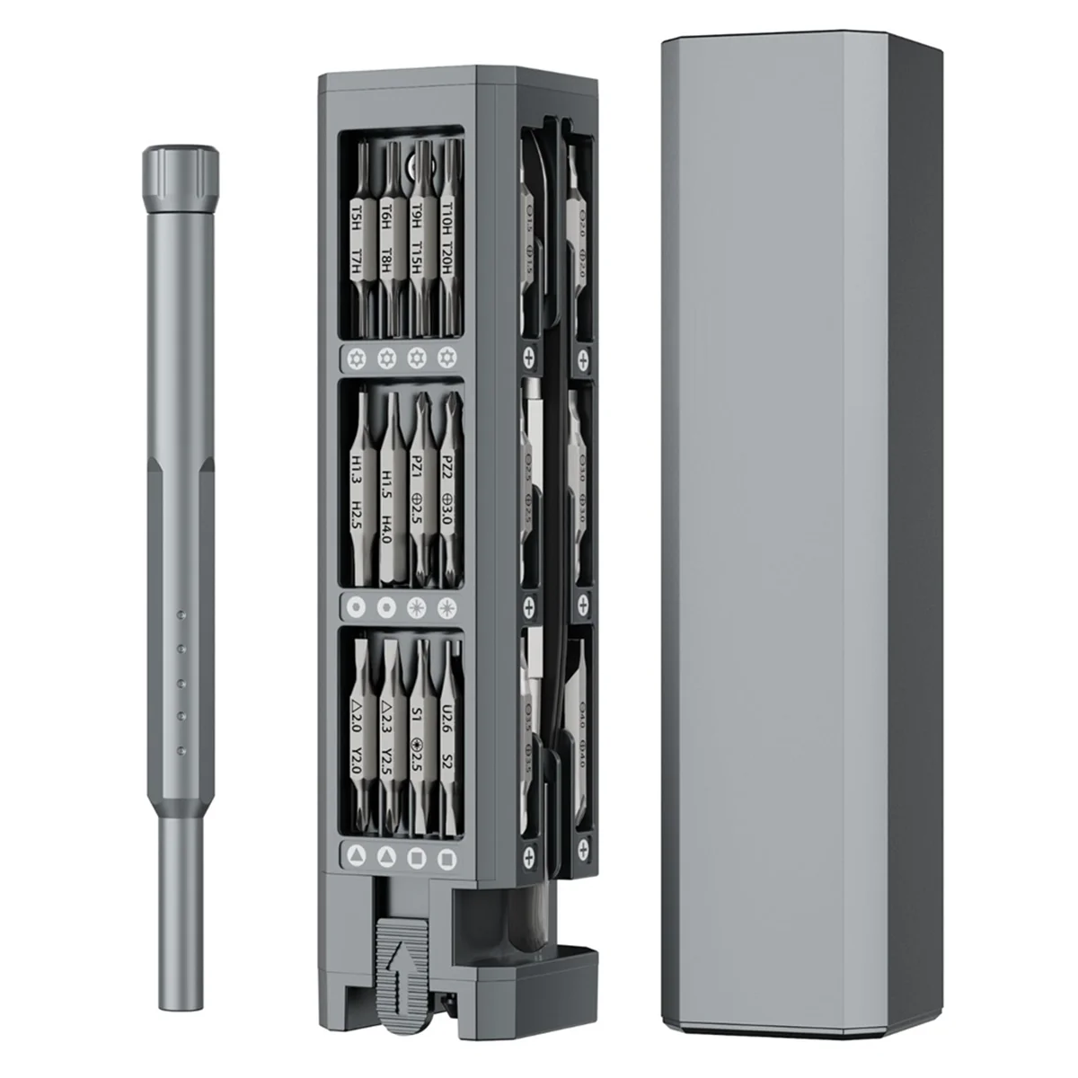A83Z 60-in-1 Screwdriver Set with -Up Magnetic Case, for Electronics, Phone, Computer, PC, Watch, Eyeglass