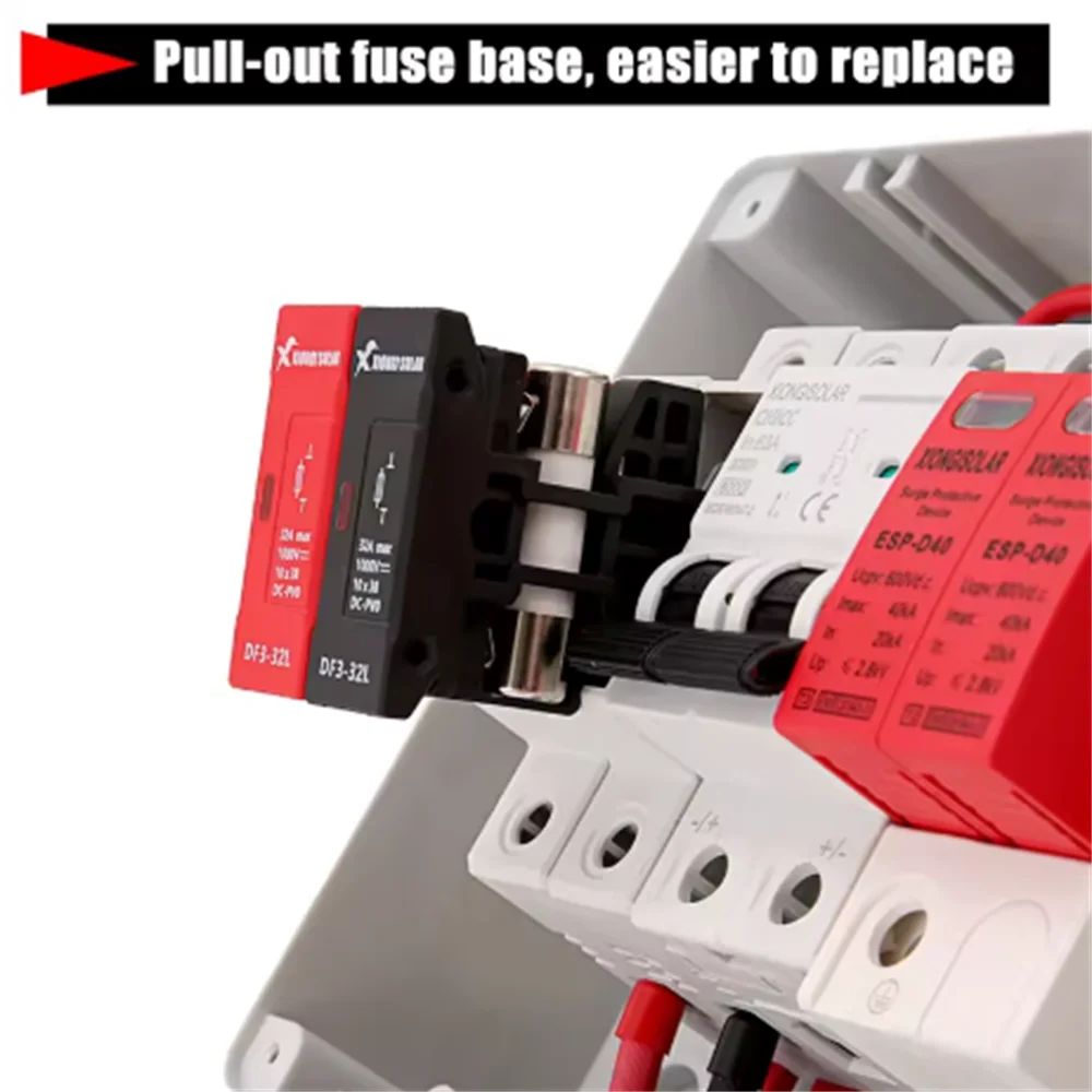 Solar Combiner Box DC1000V IP65 Waterproof with Surge Protection PV Junction Box for Solar Energy System