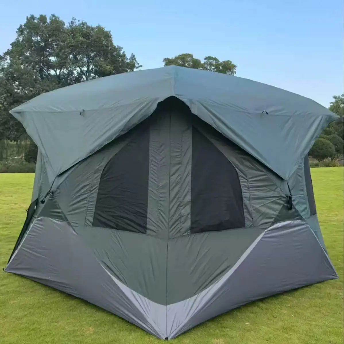 y T4 Hub Tent, Easy 90 Second Set-Up, UV Resistant, Removable Floor, 4-Person,  240*240*200cm