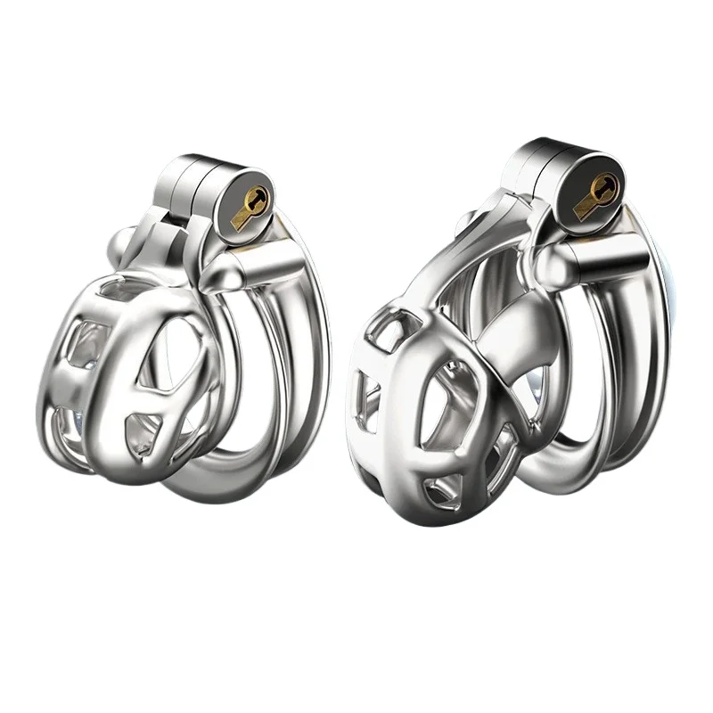 Sixth generation Cobra Stainless Steel Male Chastity Lock Tire Ring CB Chastity Cage SM Sexual Training Male Female Adult view 2
