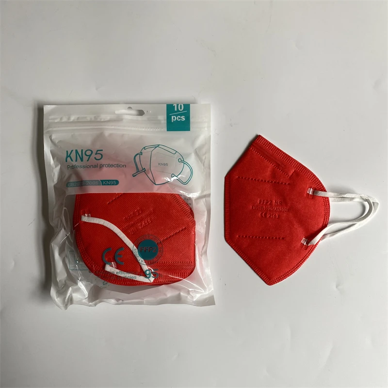 10-200pcs FFP2 Mask Approved CE 5 Layers Face Mask KN95 Filter Respirator Pink Reusable Adults Protective KN95 FFP2 Mascarilla