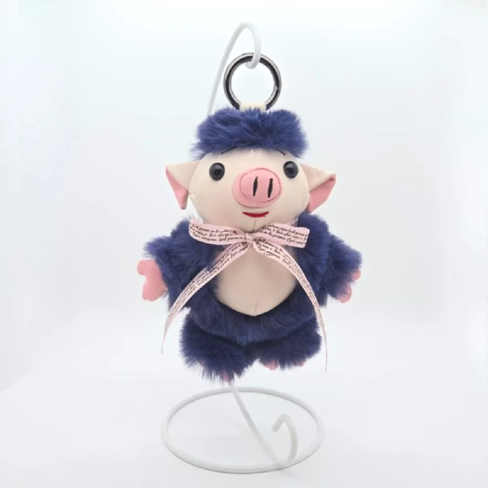 Süßes Schwein Plüsch-Schlüsselanhänger Kawaii Tier Taschenanhänger Weiche gefüllte Puppe Spielzeug Geldbörse Rucksack Charm Geschenk für Mädchen Frauen Accessoires