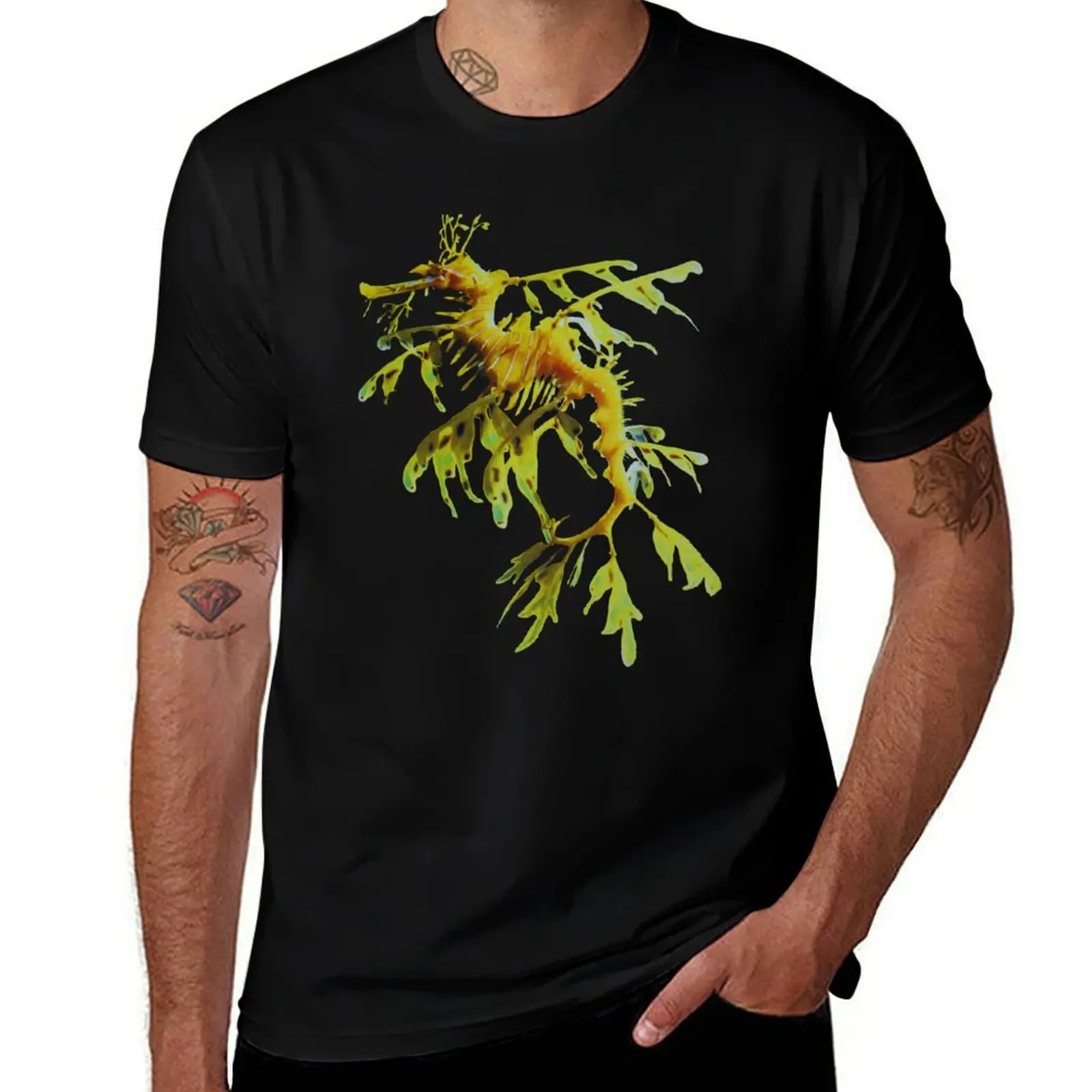 Leafy Sea Dragon T-Shirt Basic Breathable Solid Color T-Shirt