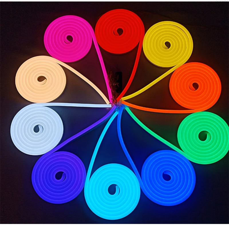 

12V Led Strip Neon Sign Touch Dimmer Hand Sweep Warm White Pink Yellow Red Green Blue Waterproof Neon Lighting Home Decoration