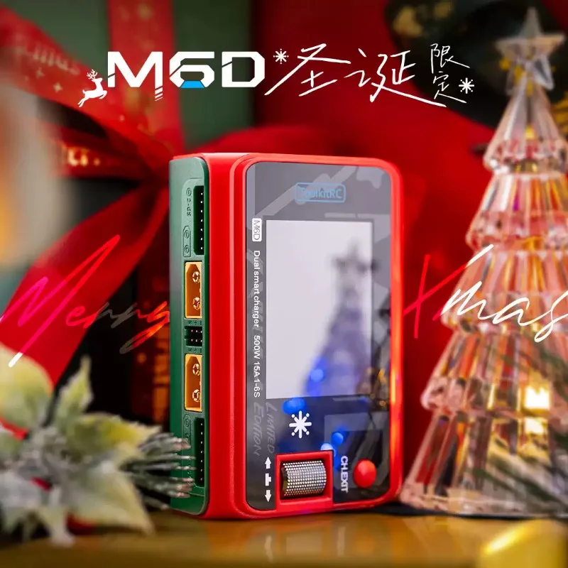 ToolkitRC M6D 500W Limited Edition 15A High Power DC Dual Smart Charger Discharger for 1-6S Lipo LiHV Lion NiMh Pb Battery