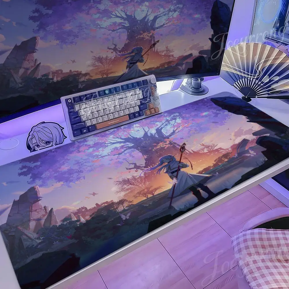 

Anime Frieren Mouse Pad 1000x500 Hot Anime Taro Sakamoto Days XXL Large Gaming Non-slip Office Keyboard Mats Desk Mat