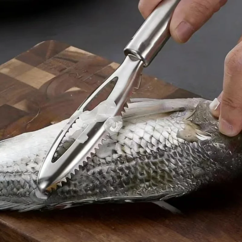 Multi-Purpose Kitchen Scraper, for Fish, Ginger, Crevices. 27cm, Pointed Tip, Versatile Tool