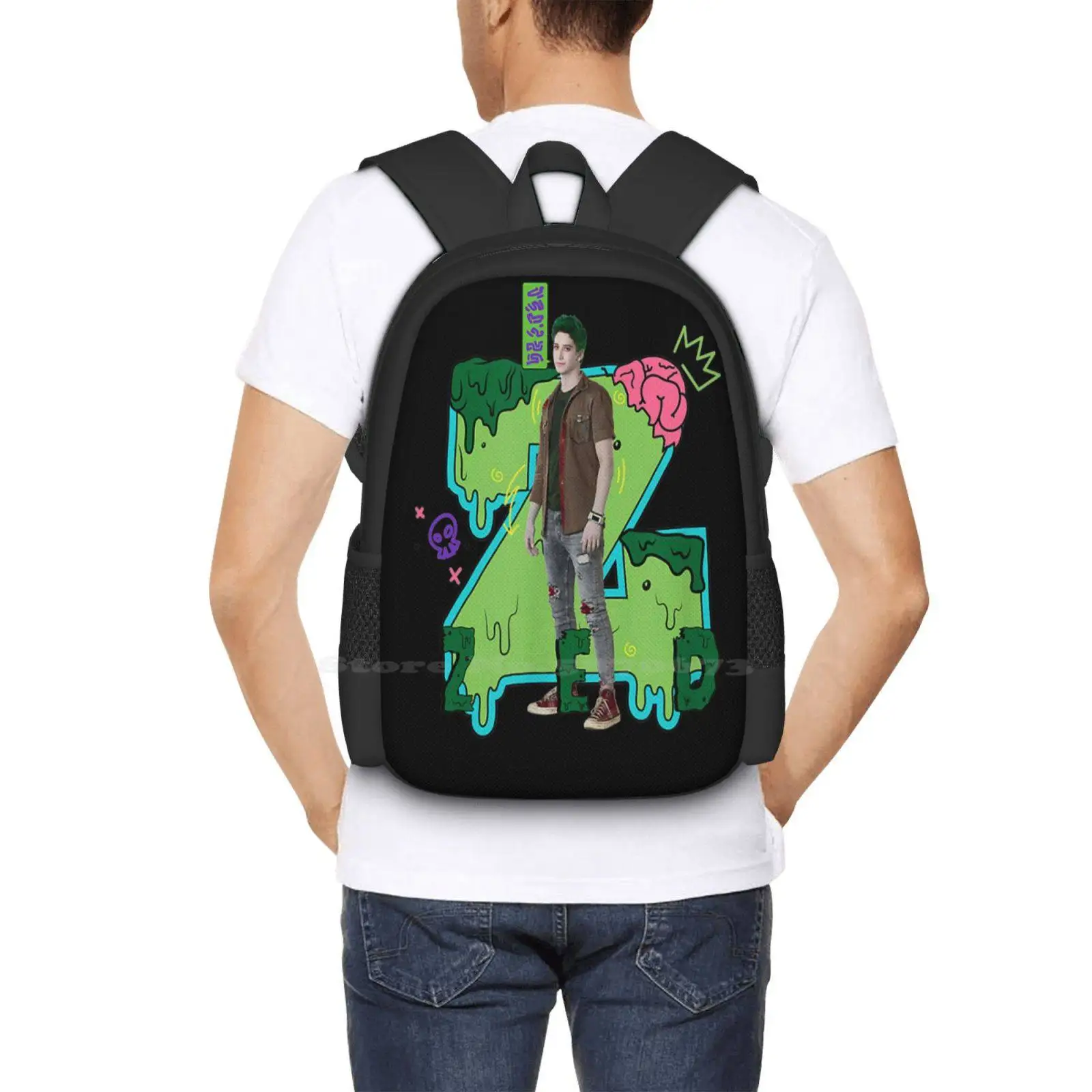 Z0Mbiess 2 Zed School Bags, Sac à dos de voyage pour ordinateur portable, Z0Mbies Meg Matnelly, Milo Manheim, Zombie TreEisTordjman, Dcom Kylee dismontable