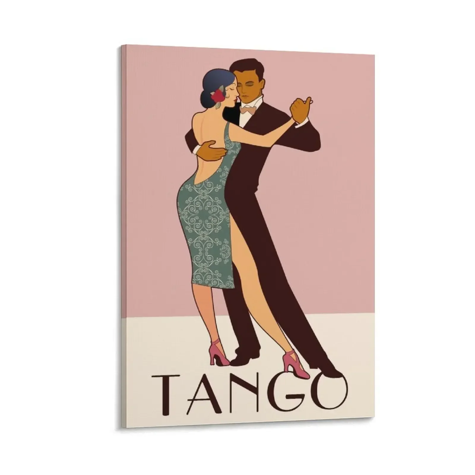 

Art Deco Argentine Tango A Dreamer`s Dance Vintage Retro Art Argentina Buenos Aires Montevideo Canvas Painting