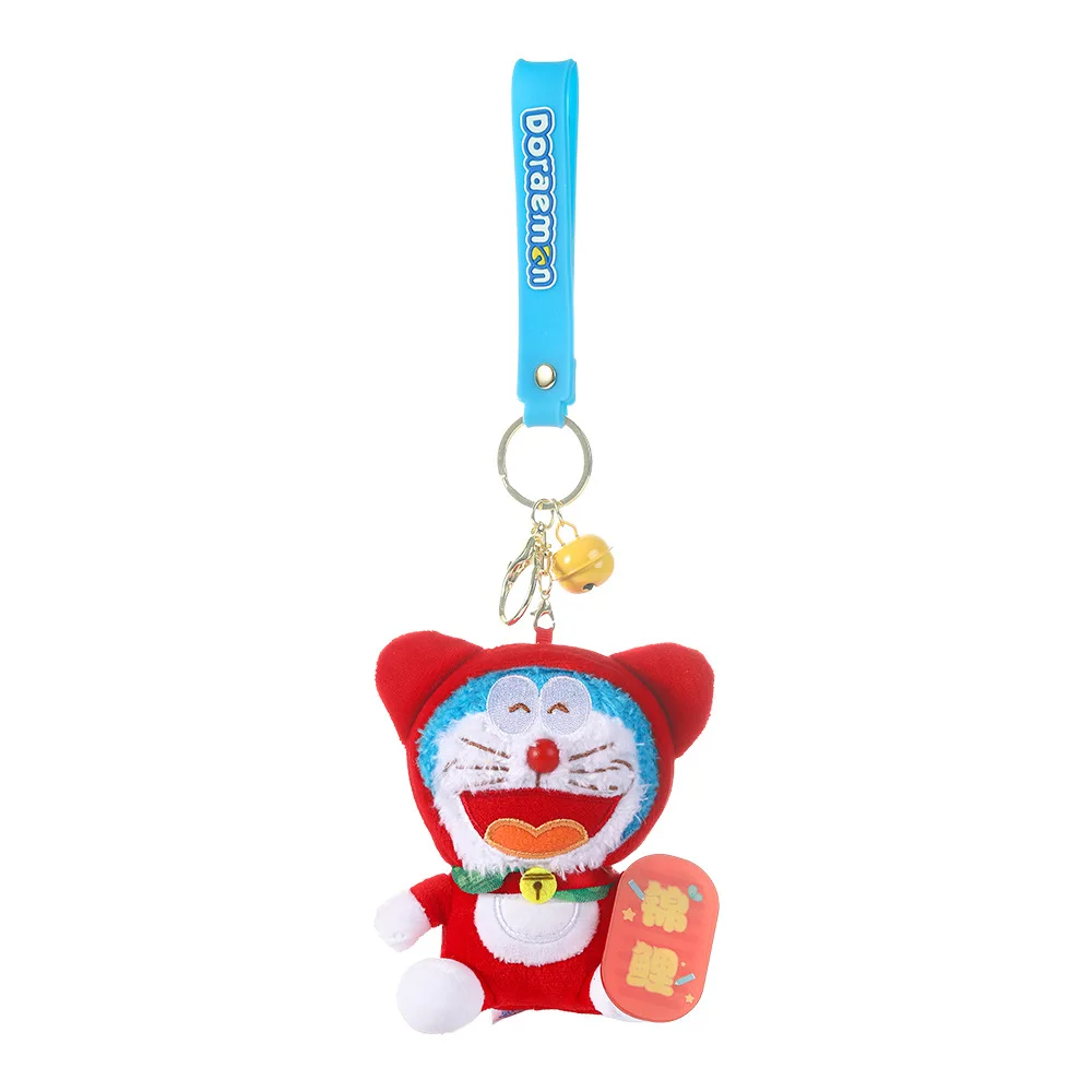 Doraemon chanceux Heathy peluche pendentif en peluche sac accessoires porte-clés pendentif sac voiture pendentif sac à dos téléphone en peluche porte-clés