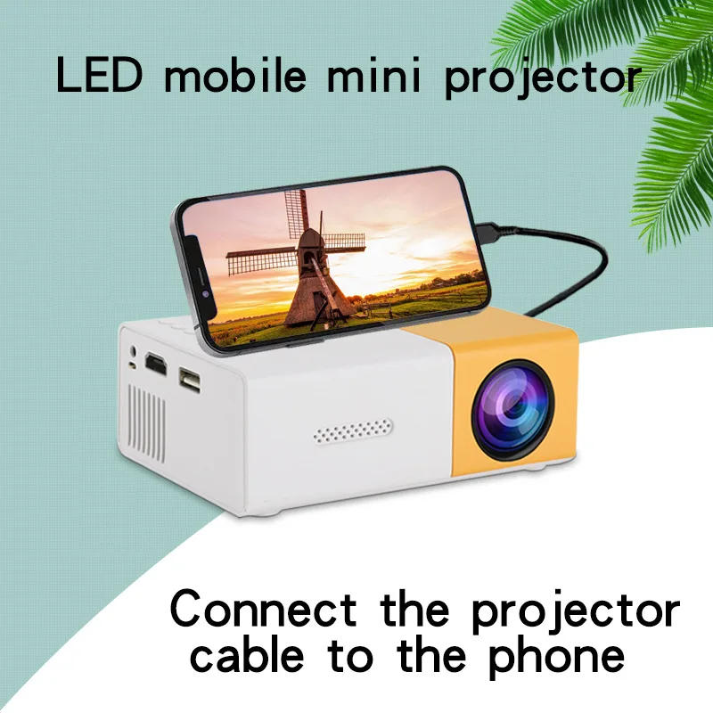 Mini proyector LED YG300, versión mejorada Yg300, 800 lúmenes, HDMI, USB, Audio, reproductor multimedia de cine en casa, proyector de vídeo, regalos