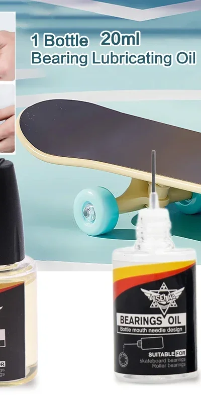1 زجاجة 20 مللي محامل لوح التزلج زيت تشحيم إصلاح زيوت التشحيم تحمل زيت تشحيم ل لوح التزلج الأسطوانة الانجراف