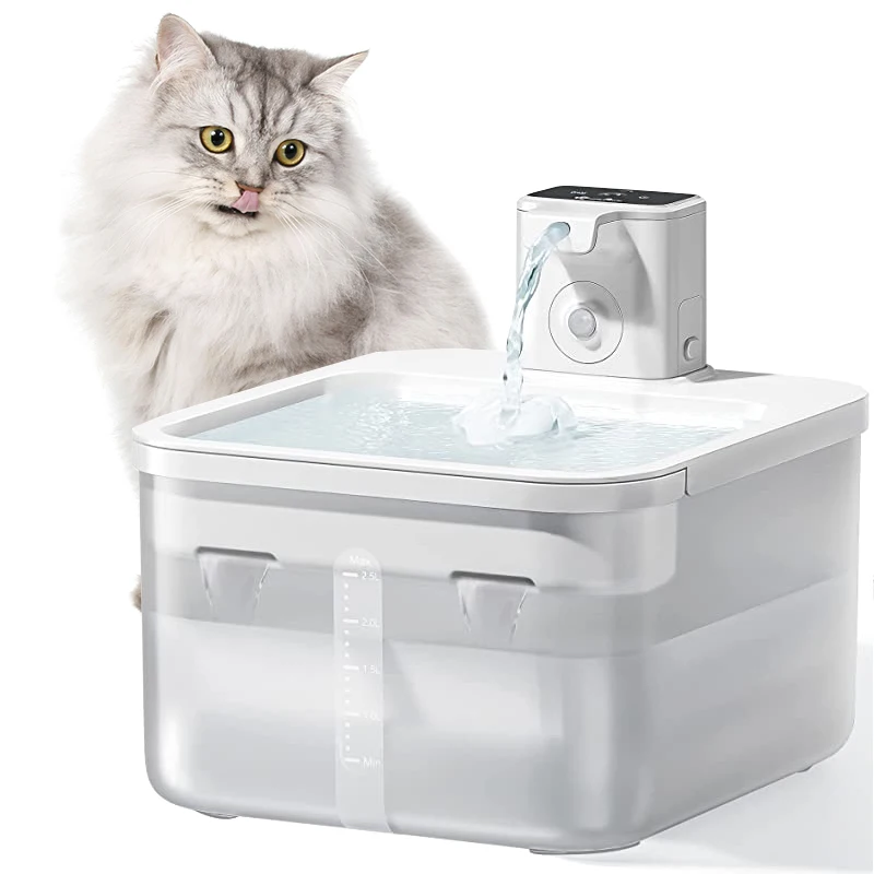 Automatic Cat Water Fountain High Quality Stainless Steel Dispenser For Pets Large Puppy Drinking Bowl Charge Pet Cat Water