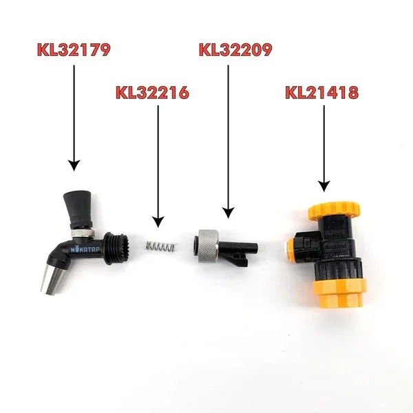 Kegland NukaTap Mini FC Disconnect Kits Include 8mm（5/16) Duotight Adaptor Beer Brewing Accessory homebrew Household Tool