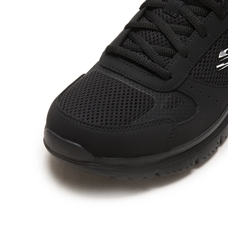 Skechers herenschoenen, sportschoenen, mesh ademende wandelschoenen, outdoor lichtgewicht slijtvaste lage vrijetijdsschoenen 8790230-Bbk