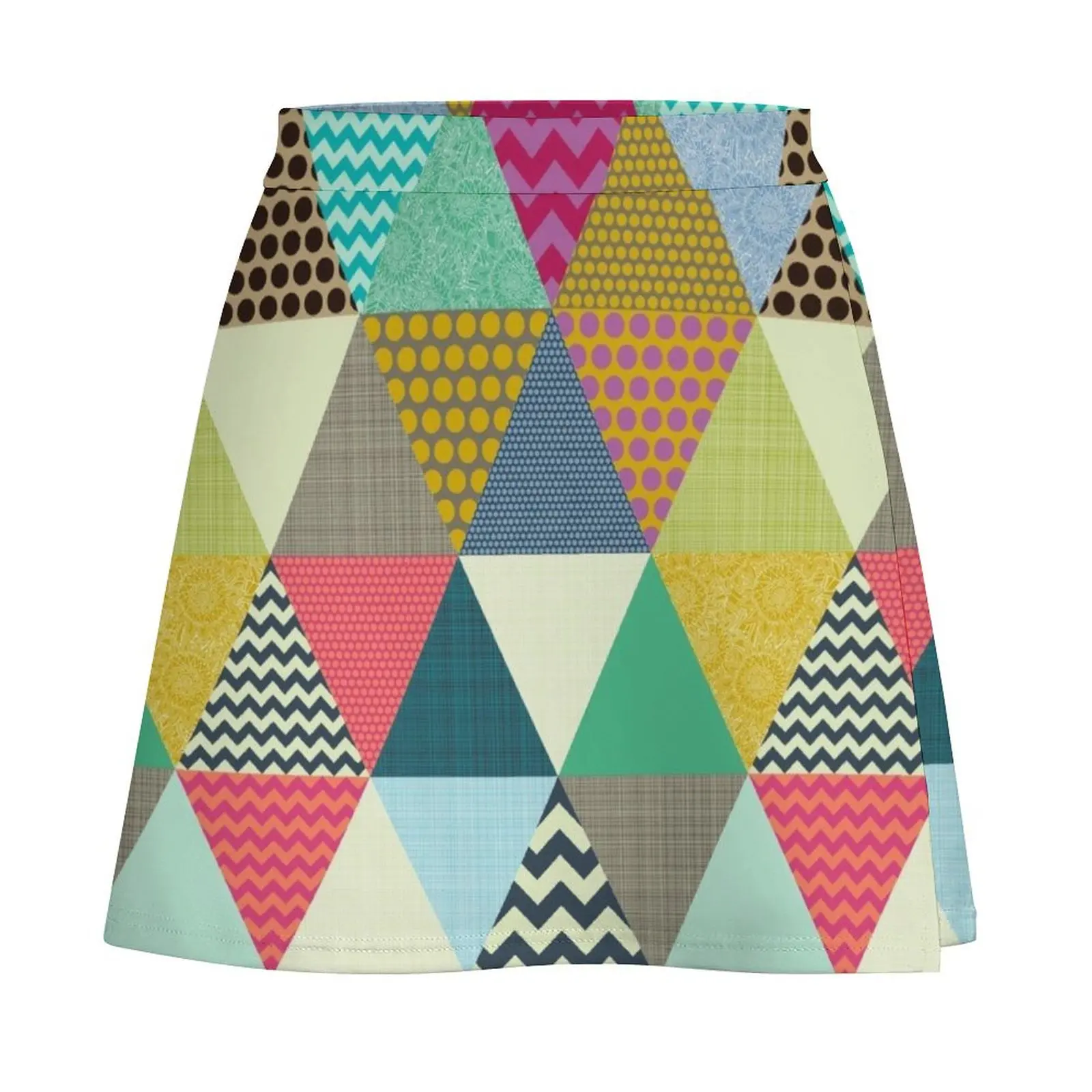 New York Beauty triangles Mini Skirt clothes for woman Summer women's clothing korean women's clothes skirt skirt Mini