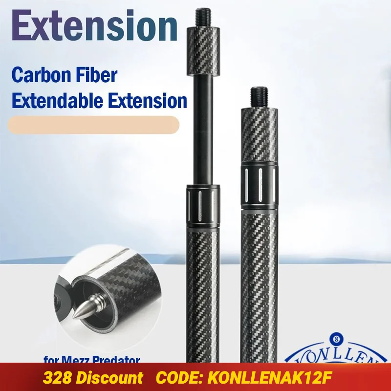 Billiards Extension Bumper Carbon Fiber Extendable Extension Billiard Accessories for Mezz Predator KONLLEN ZOKUE Jflowers Cue