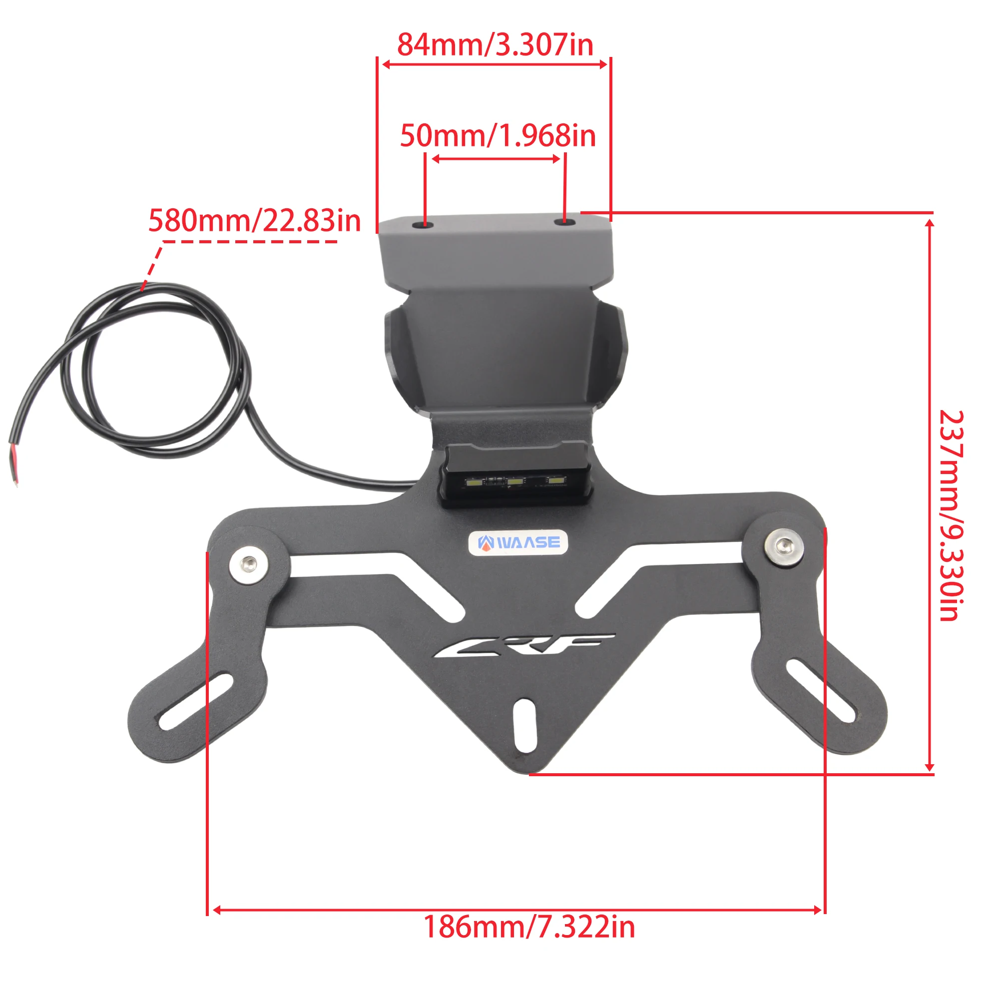 For Honda Rear Registration Bracket With Taillight for CRF300L CRF 300 L Rally 2021 2022 2023 2024 Enduro DirtBike Modified Part
