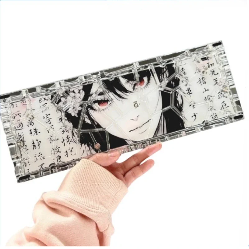 Holy60/GH60/Mad60 Keyboard Base Plate Custom Anime Figure Acrylic Keyboard Plate for Hollow Keyboard Case Uniform Plate DIY Gift