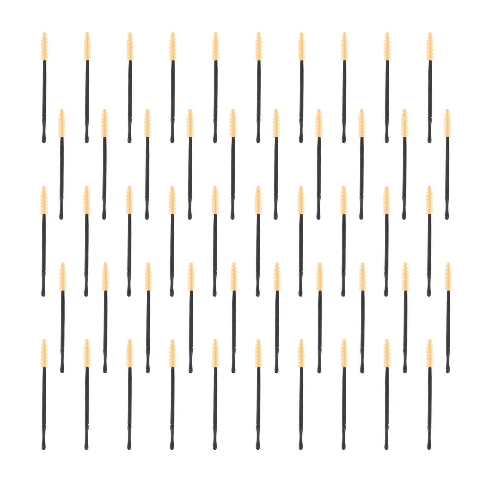 50Pcs Disposable Eyelash Brush Eyebrow Comb Premium Plastic Handle Portable Makeup Mascara Wands for Women Beauty Salon