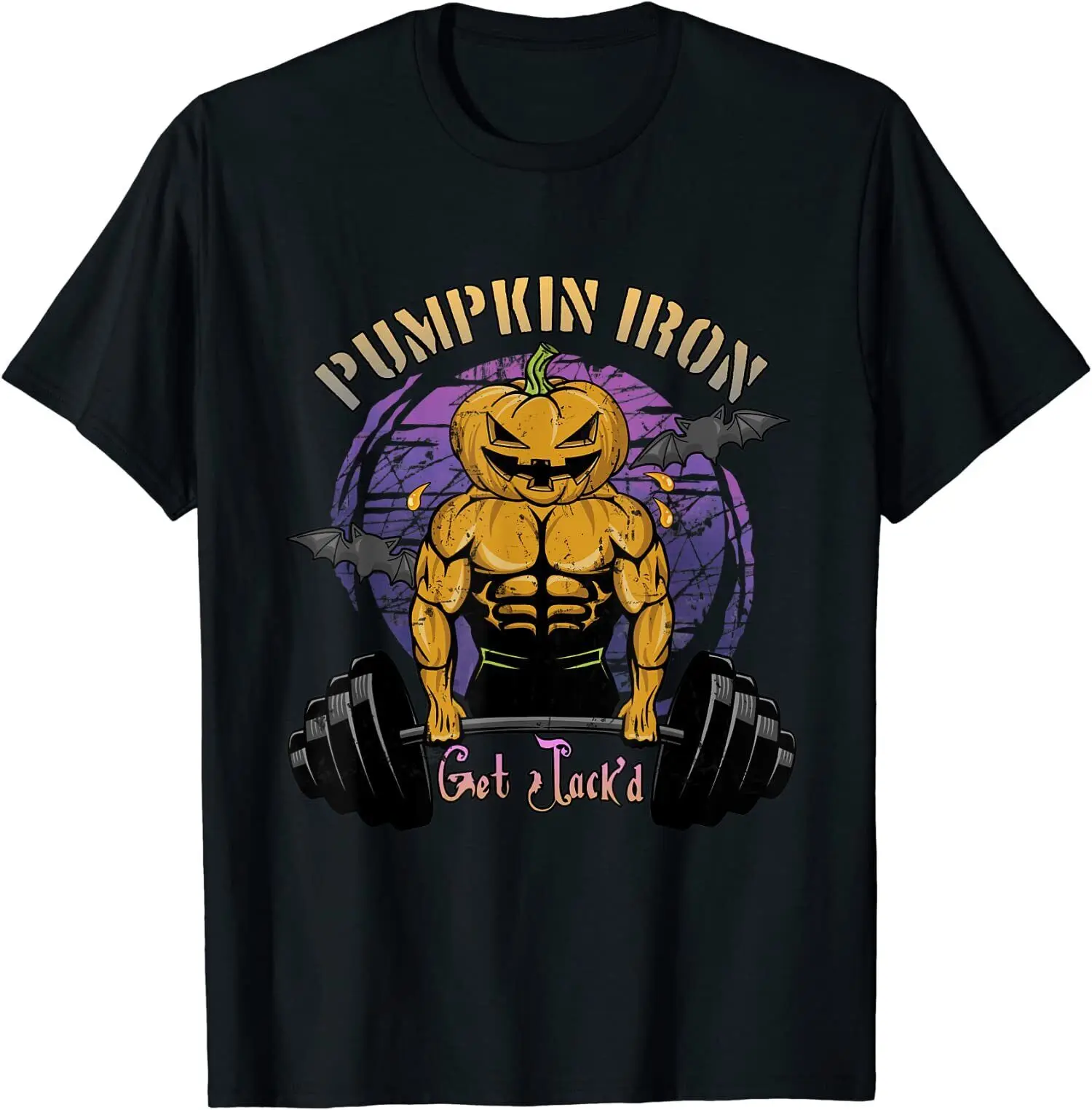 

NEW LIMITED Mens Halloween Gym Workout Pumpkin Gift Idea Premium T-Shirt S-3XL