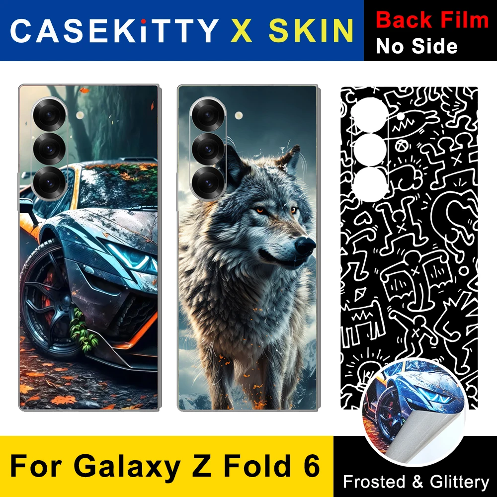 CASEKiTTY Skin Wrap For Samsung Galaxy Z Fold 6 Back Film Z Fold 6 Sticker Fold 6 Protective Decal Thin Matte Screen Protector