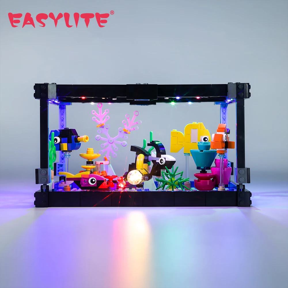 

LED Light Set For Creator 3-in-1 31122 No Glass Fish Tank Building DIY Toys Blocks Bricks Only Lighting Kit Not Include Model