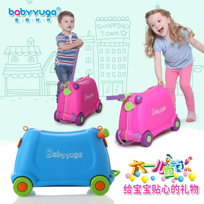 

Children's suitcase Baby storage box Baby travel suitcase Baby travel suitcase can sit and slide