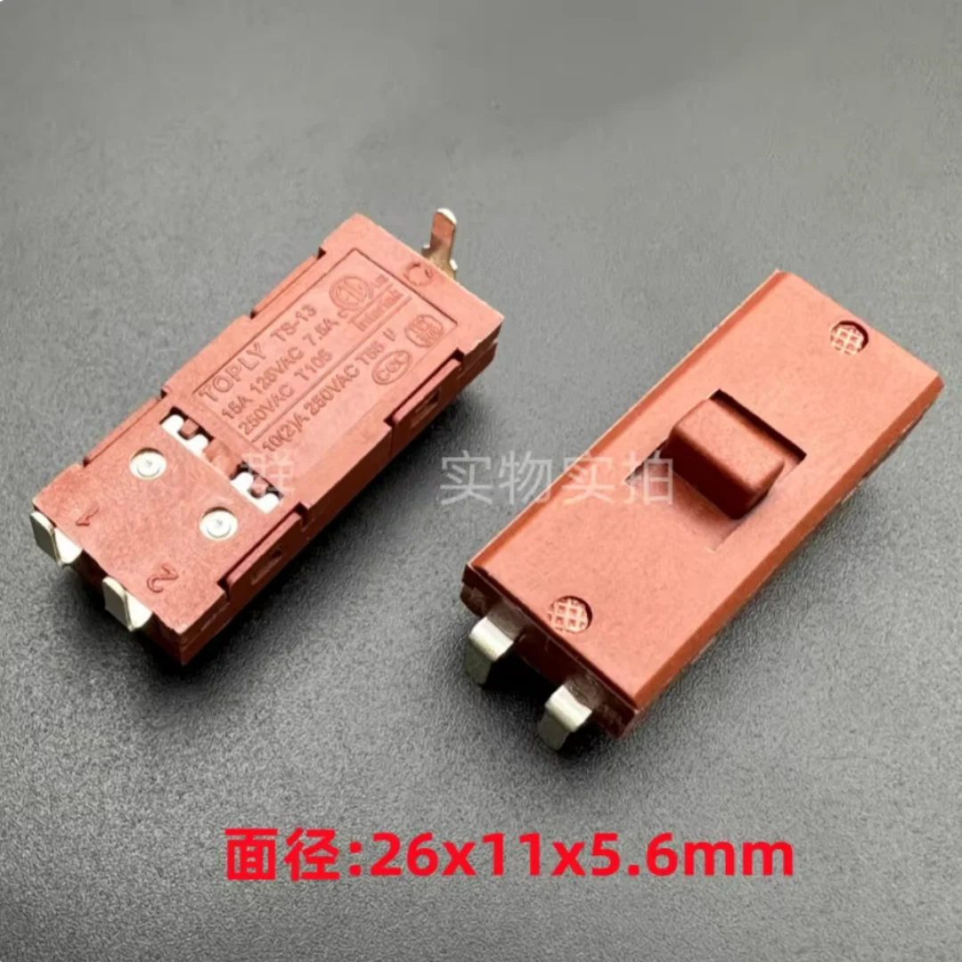 

TOPLY TS-13 вертикальный 3-контактный 2-позиционный тумблерный переключатель для фена, выдвижной переключатель питания, переключатель для плойки, 10А