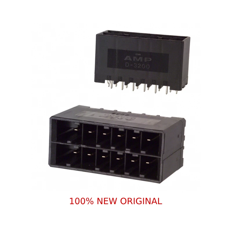 2-917659-6,Receptacle,Wire-to-Board,PCB Board Connector,3-917659-6,Gold Plated,Crimp Style,12P,Dynamic 3000 Series,1-917658-2