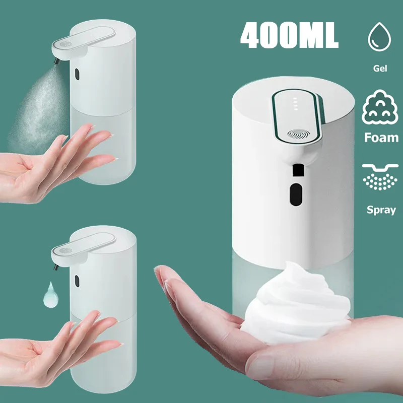 Touchless Automatic Sensor Soap Dispenser USB Rechargeable Smart Infrared Sensor Liquid Foam Soap Dispenser Pump Hand Sanitizer