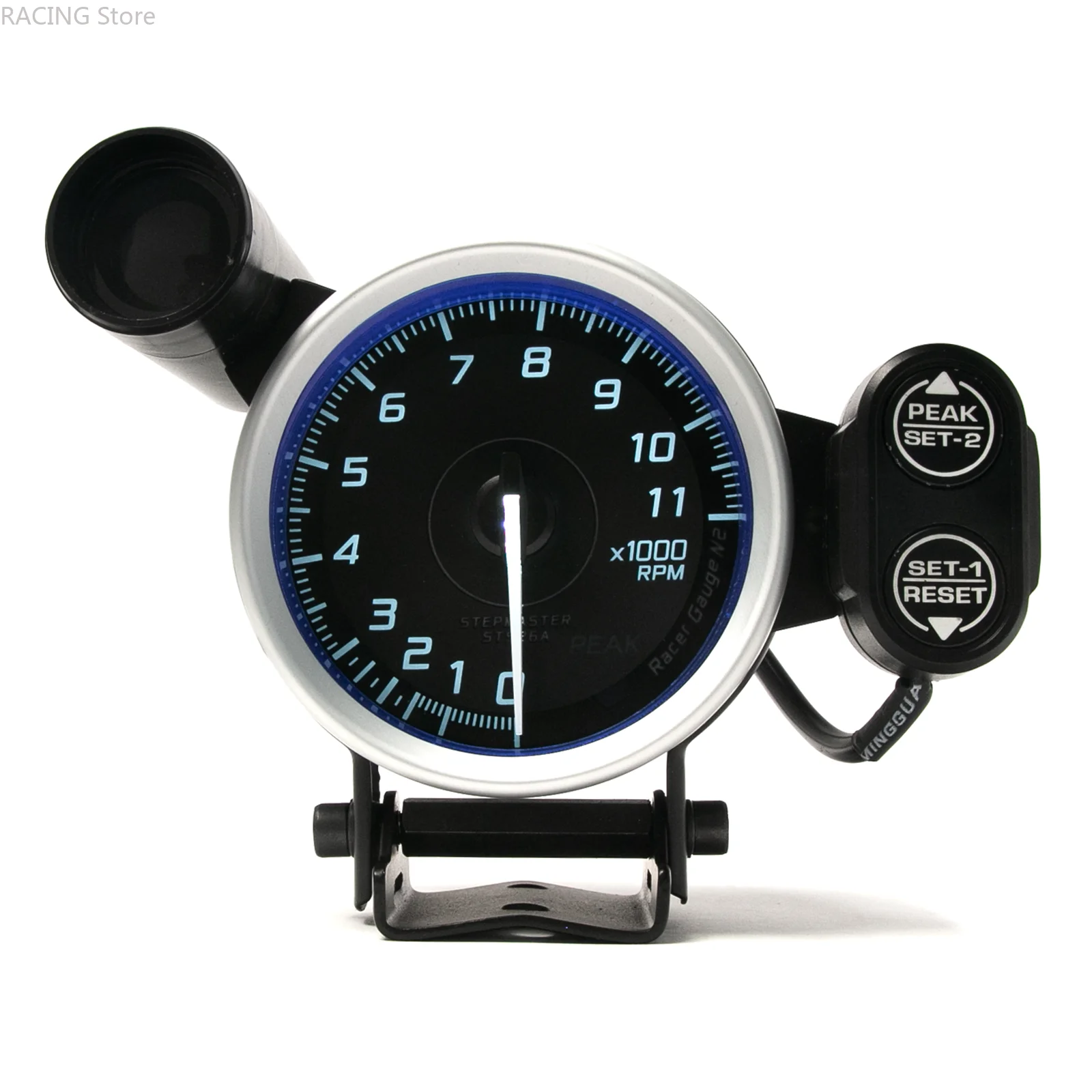 

80mm Tachometer Tacho Gauge 0-11K RPM Meter With Shift Light 7 Color LED Adjustable Racing Car RPM Gauges Universal Fit