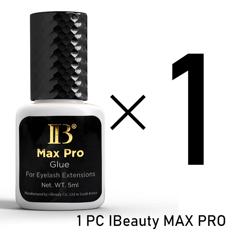 IBeauty Max Pro 속눈썹 연장용 접착제, 한국 건강 0.3S 블랙 콜라 블랙 메탈 캡, 가짜 속눈썹 눈 가짜 도구, 1 병