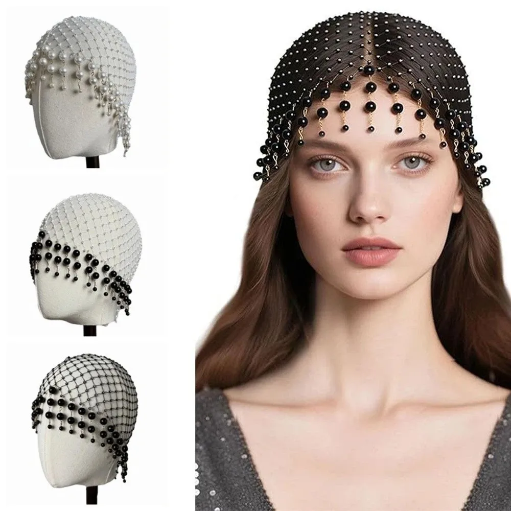 chapeu-elegante-de-perolas-com-franjas-chapeu-de-rede-vazado-artesanal-com-perolas-gorro-de-perolas-com-franjas-chapeu-de-perolas-trancado-para-casamento-e-festa
