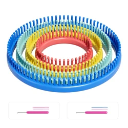 Knitting Looms Set- Loom knittiSet of 4 PlasticLooms Knitting Loom Needle and  PickFit Craft KitTool forGiveaways SouvenirsGifts