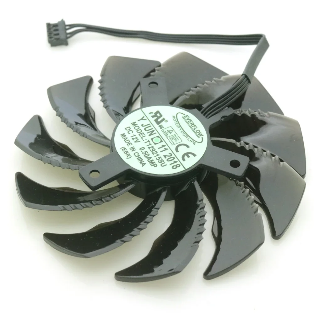 무료 배송 T129215SU DC12V 0.50A 85mm VGA 팬 Gigabyte GTX1080 GTX1060 GTX1070 Mini ITX 그래픽 카드 냉각 팬 4Pin