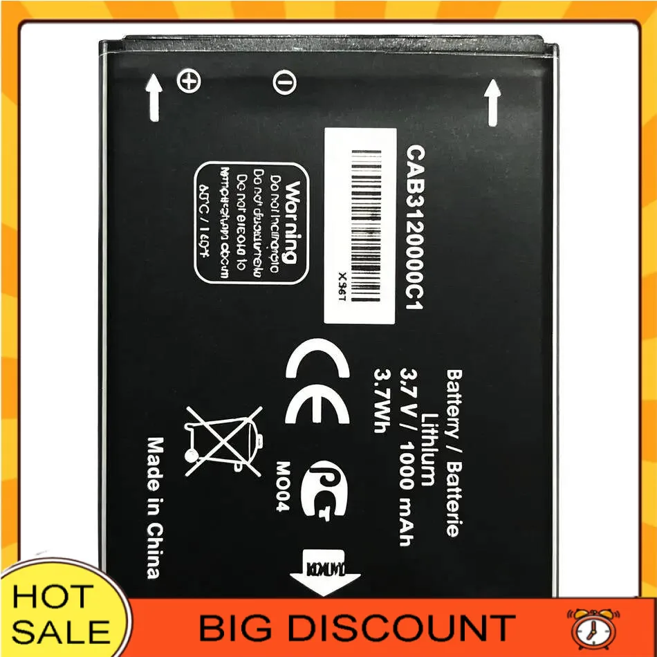 

Mobile Phone Battery CAB3120000C1 CAB23A0000C1 850Mah For Alcatel One Touch 768 OT800 OT710 OT880A OT888A OT-710D OT-768T