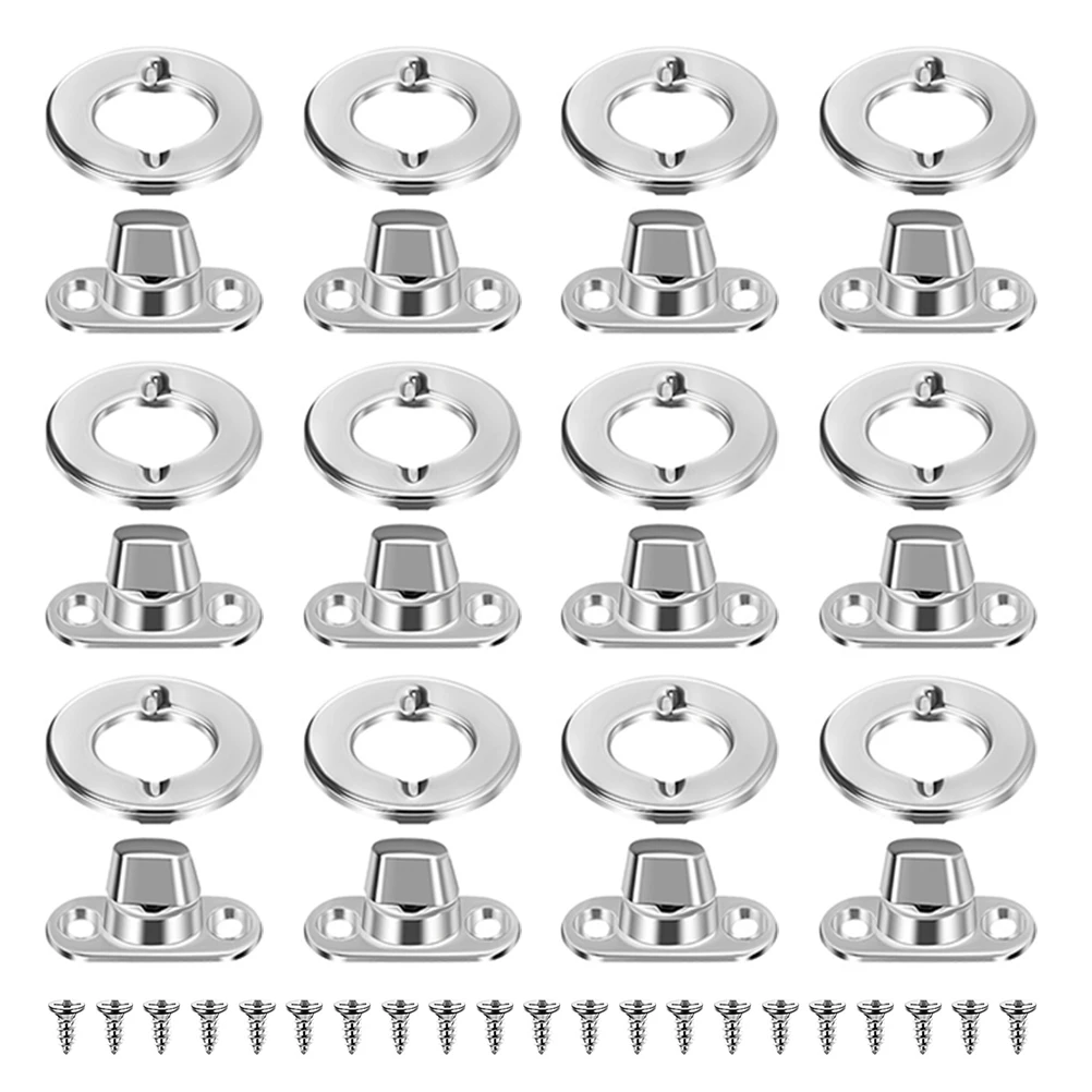 

40set Canvas Turn Button Fasteners Eyelet Stud For Boats Sailboats Rvs Caravans Marine Outdoor Gear Tents Metal