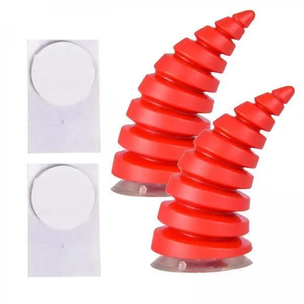 2x2Pcs Motorcycle Helmet Decoration Sticker Demon Horn for Bicycle Helmet