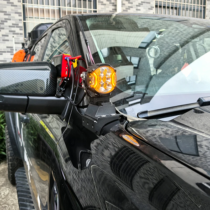 تعديل السيارات هود قاعدة إضاءة مساعدة A-عمود سيارة ضوء جبل هود دعامات إضاءة لفورد رينجر bracket for car led foglights offroad accessories 4x4 4x4 offroad قاعدة لمبة سيارة طقم دعامة المصباح الامامي اكسنت قواعد كشافات